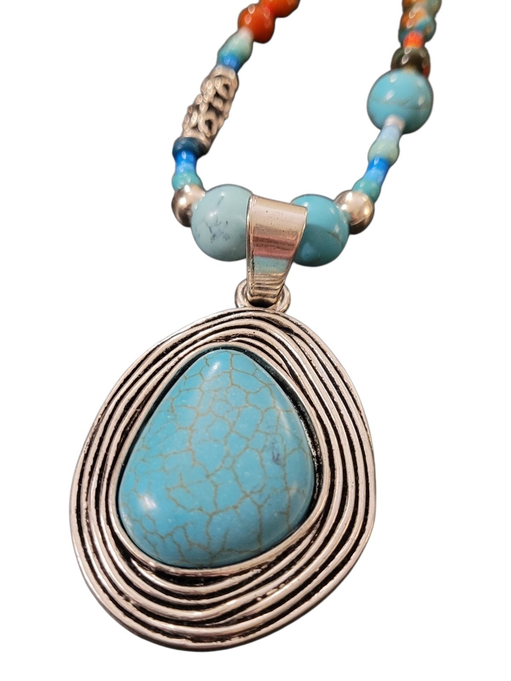 Mixed Media Beaded Necklace
